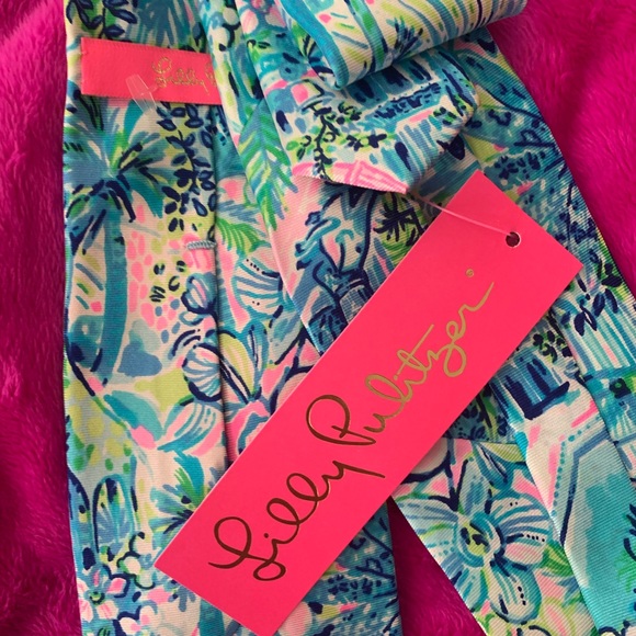 Men's Lilly Pulitzer Silk Tie Lilly’s House - Picture 4 of 4